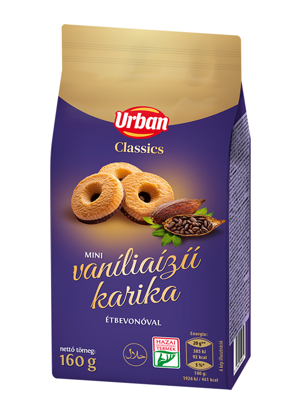 URBAN CLASSICS vaníliaízű karika 160g